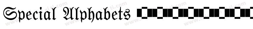 Special Alphabets 10字体转换
